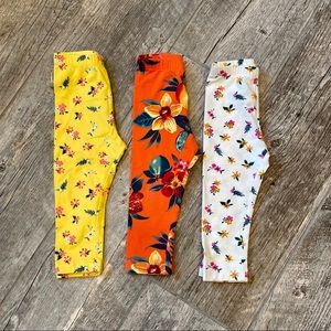 Bundle of girl leggings